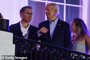 Hunter Biden with dad Joe Biden