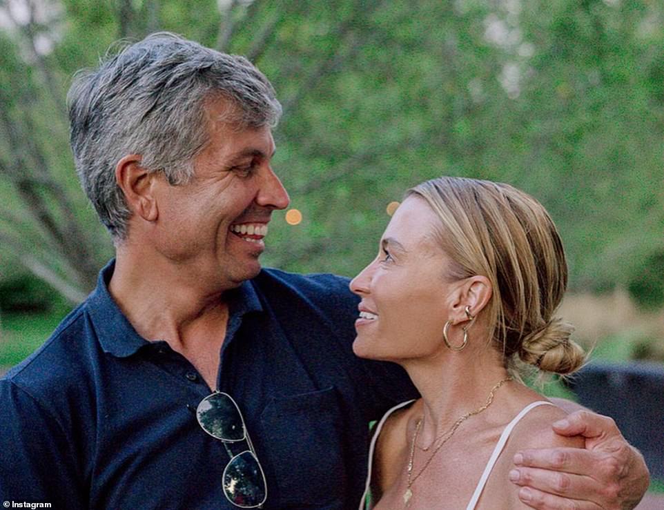 Cabot's father Chris Asplundh (pictured with wife Tracy Anderson) is currently the company's CEO. Katherine and Cabot met in Prague while Katherine was studying aboard and connected over growing up at the Jersey Shore, according to their wedding website. Two years later, Cabot proposed to her in Mantoloking, New Jersey. Their extravagant wedding registry included a $600 blender and cash donations for their St Bart's honeymoon, as well as for furnishing their home. Former Senate candidate and celebrity surgeon Dr. Mehmet Oz is part of the family by marriage, with his wife Lisa's grandfather cofounding the family business in 1928 with his two brothers. Celebrity fitness expert Tracy Anderson is also married into the family after she wed Chris Asplundh in 2015.