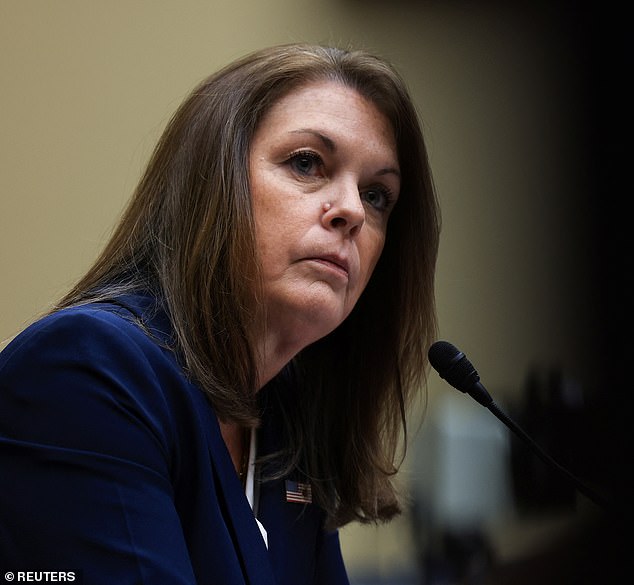 Secret Service Director Kimberly Cheatle attends a House of Representatives Oversight Committee hearing on the security lapses that allowed an attempted assassination of former president Donald Trump on July 22, 2024