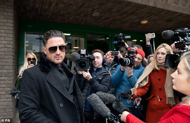 Stephen Bear at Chelmsford Crown Court after he was found guilty of voyeurism and two counts of disclosing private sexual photographs or films