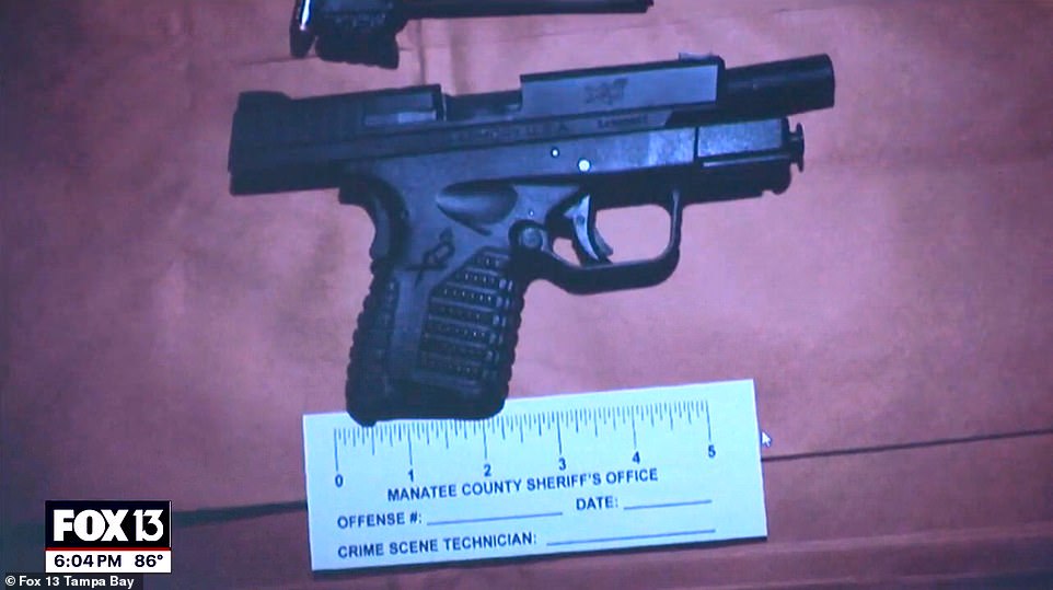 He went on to claim that Doug was manipulative and 'viewed Ashley Benefield as his property.' 'Despite promoting himself as a religious, honorable and decent human being, Benefield was a manipulative, cunning and abusive man who insisted, absolutely insisted on control,' Taylor added. He went on to tell the jury that Doug once fired a handgun into a kitchen ceiling in an attempt to get Ashley to stop talking, threw a loaded gun at her, punched their dog in the face - knocking it unconscious, and regularly carried a concealed firearm that was 'ready to fire.'