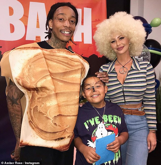 Khalifa also shares son Sebastian Taylor, 11, with ex-wife Amber Rose, to whom he was married from 2013 to 2016