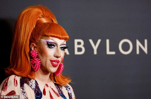 Now, Hugo Bardin, who won the French version of Drag Race, performs as drag queen Paloma (pictured) and took part in the performance, criticized the 'absurd and inappropriate' reaction which he attributed to homophobia