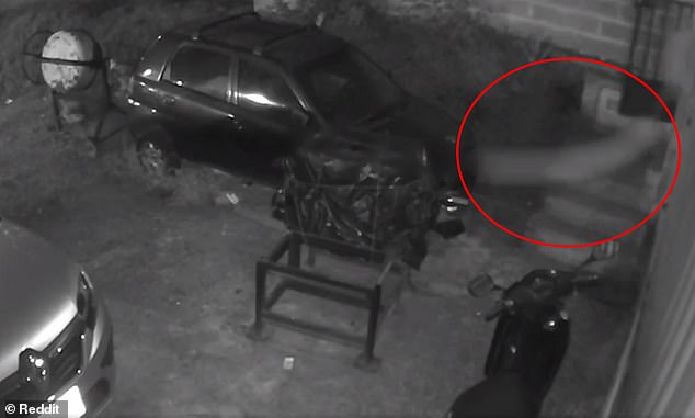 It's unknown what type of object was spotted on camera flying into a residence and knocking a man out. The incident occurred in the evening of July 21 in Colombia, according to a reddit user