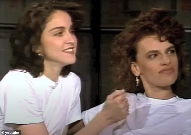 Sandra Bernhard confessed that 'it really makes me sad' that she and Madonna were unable to 'maintain' their friendship; pictured in 1988 on Late Night With David Letterman