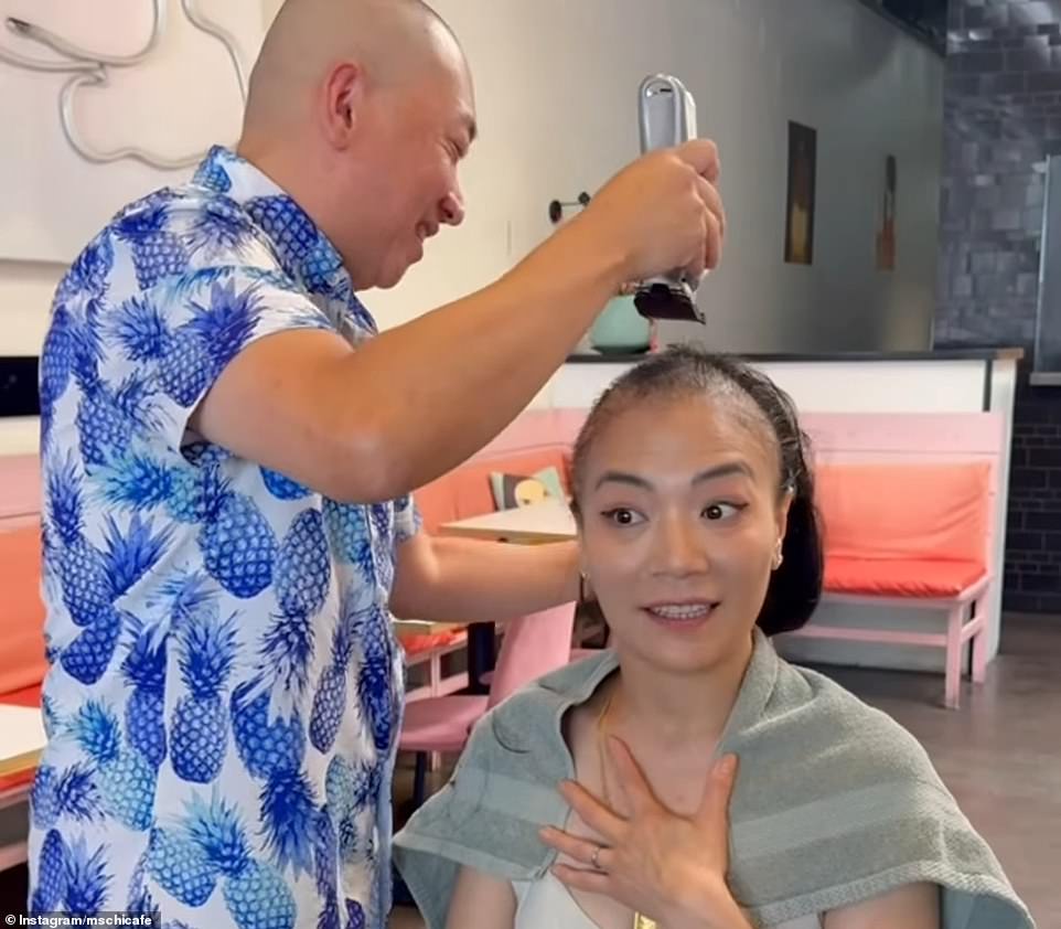 She shared a video and several photos of her shaving her hair off to prepare for chemotherapy treatments. The chef also announced that Ms. Chi Cafe, the restaurant she opened in Culver City, California in 2018, will be closing next month due to her treatment.