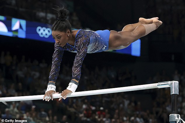 Biles, 27, has the chance to win her third gold medal of the Games on Saturday in the vault