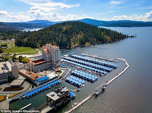 Stacy Kirk, vice president of Interluxe Auctions, described Coeur d'Alene as 'a sophisticated place' with all the charms of a small town