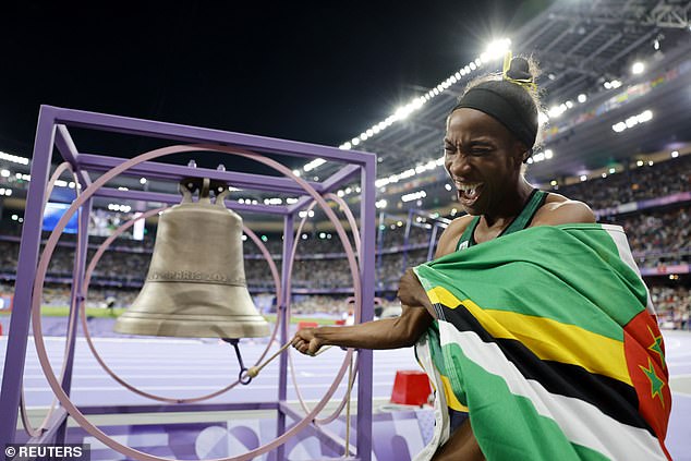 The bell had only been rung twice since the devastating Notre Dame fire of 2019 before athletes like Thea Lafond of Dominica got to ring it in victory