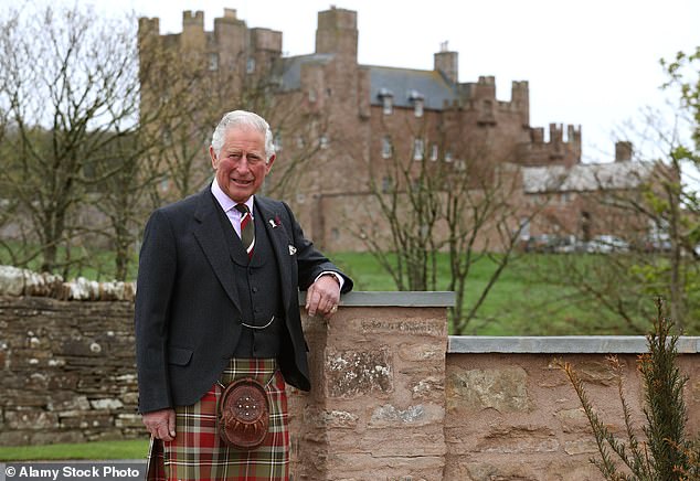 King Charles still visits the castle and is pictured here in 2019 when he opened The Granary Lodge - a luxury guesthouse