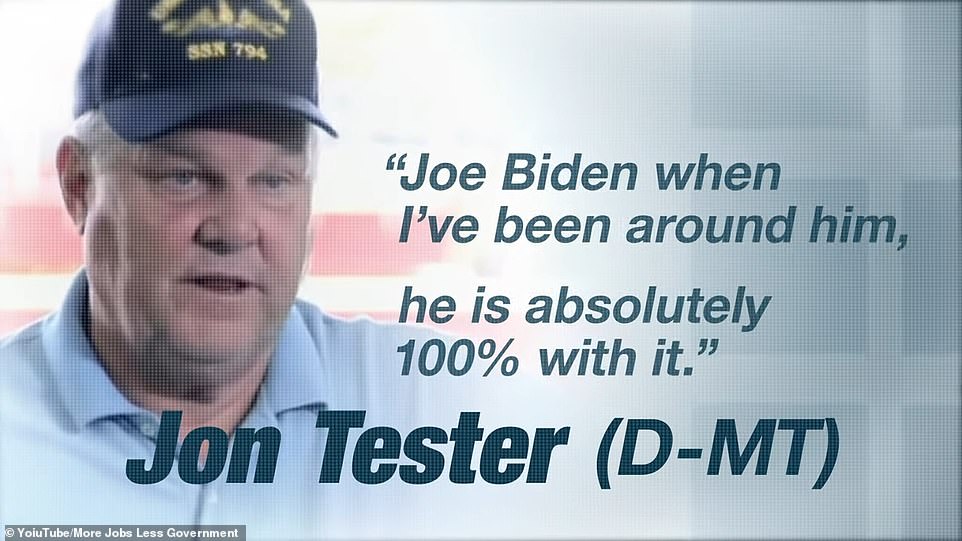 Democratic Sen. Jon Tester lied about Joe Biden 's ability to do the job of president¿that is the brutal message of a new attack ad in Montana, a high stakes election contest where both sides know that victory in November could deliver control of the Senate.