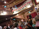 Parents' fury as pro-Palestinian mob interrupt children's science show at Wimbledon theatre with activists leaving young audience terrified as they screamed demands