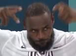 Awkward moment LeBron James thinks Olympics crowd is cheering for him - but they're going wild for another athlete!