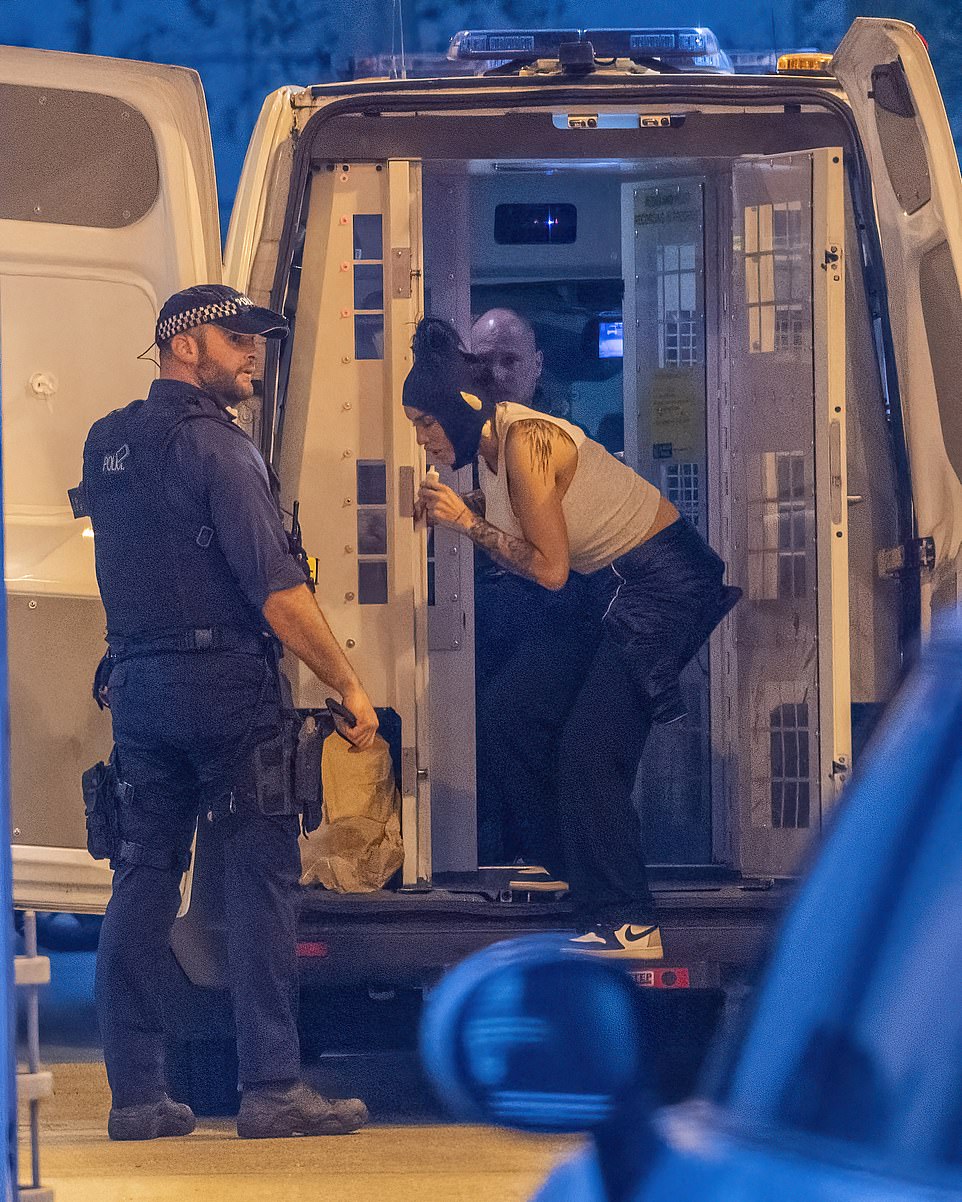 Shortly afterwards, Price whose head was covered in bandages and black tape, was seen being bungled out of a police van before stopping to apply lipstick and take a few puffs of her vape. Price failed to appear in front of a judge last Tuesday as a part her £760,000 bankruptcy court proceedings and instead flew to Turkey on holiday for her sixth facelift while staying at a £133 per-night five-star hotel. The 46-year-old's arrest meant her boyfriend JJ Slater, who also flew with Price to Turkey along with her son Harvey, 22, was left to pick up her bags.