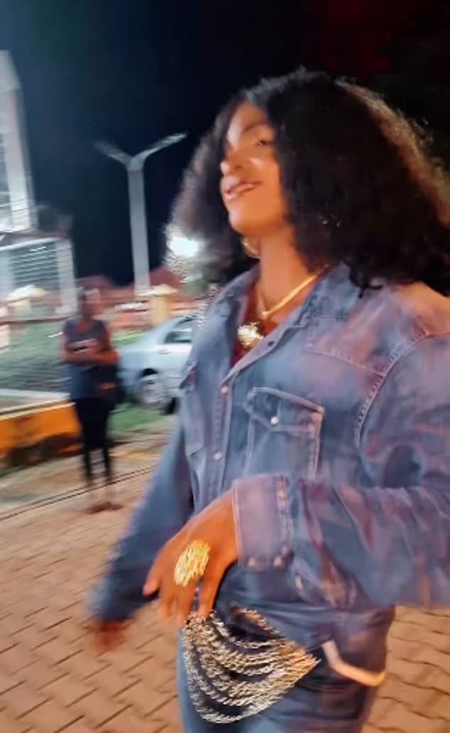 Abuja Area Mama described herself on her TikTok profile as 'the number one Abuja cross-dresser and queen of the street'