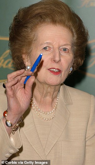 Affected: Margaret Thatcher had Dupuytren's disease in her right hand