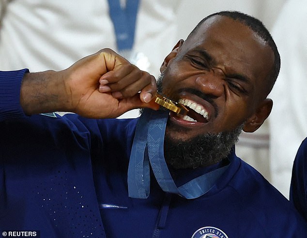 LeBron James was named the MVP of the men's basketball tournament for his play in France