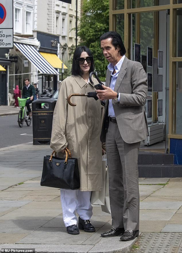 Nick Cave pictured with his wife, Susie Cave. The singer said he now considers himself a father and grandfather foremost