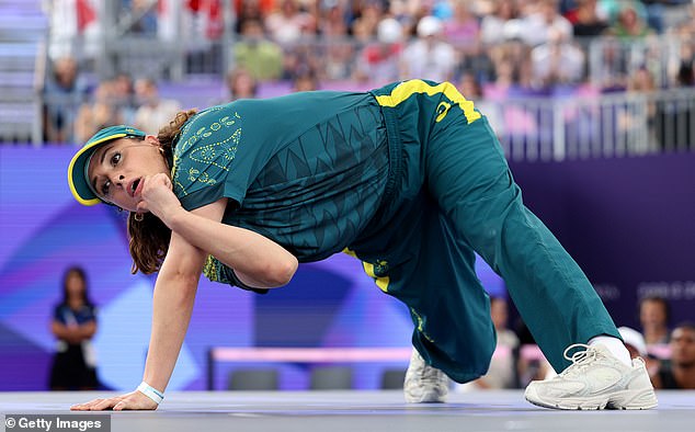 The Aussie's routine in breaking's debut at the Olympic was widely ridiculed and she failed to earn a single point in her competition