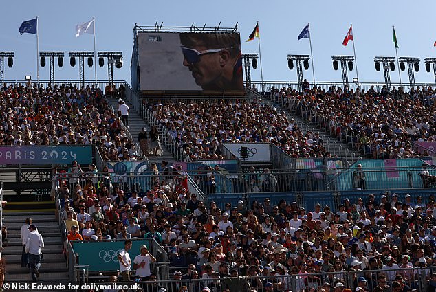 Members of the crowd booed the 29-year-old as he walked onto the sand to compete throughout the Games