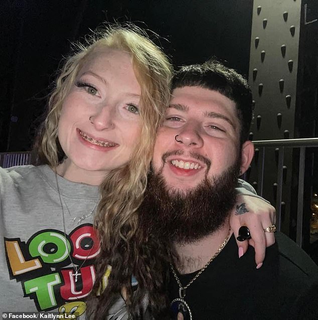 Kaitlynn Lee died from gunshot wounds to the head on Saturday, and her ex-boyfriend Joshua Thompson has been charged with her murder. (Pictured: Lee and Thompson)