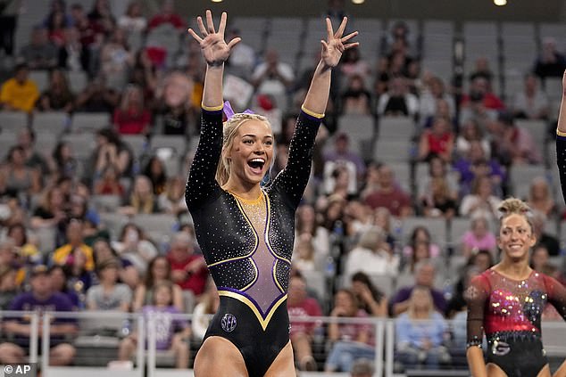 Dunne, 21, will return to LSU for a fifth year on the Tigers' gymnastics team starting in the fall