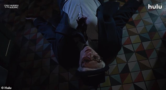 The scene then jumps to Lynch's dead body after being killed - which occurred at the very end of the third season