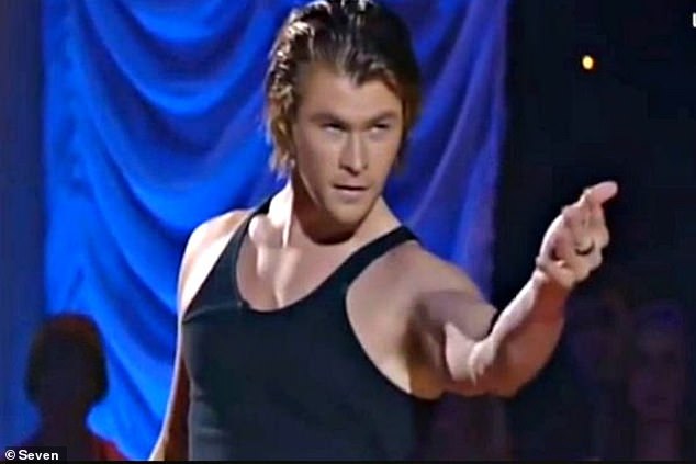 Hough also suggested that  she would mind if former Australian DWTS champ Chris Hemsworth were to appear on the show. 'I'm hosting, but yo, if he comes back, I might dance'  (Pictured in 2006)