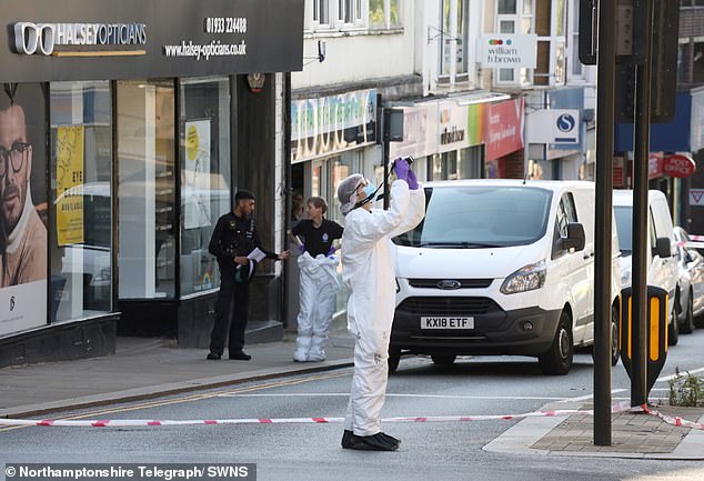 Forensic officers were today seen outside the hotel following news of the incident