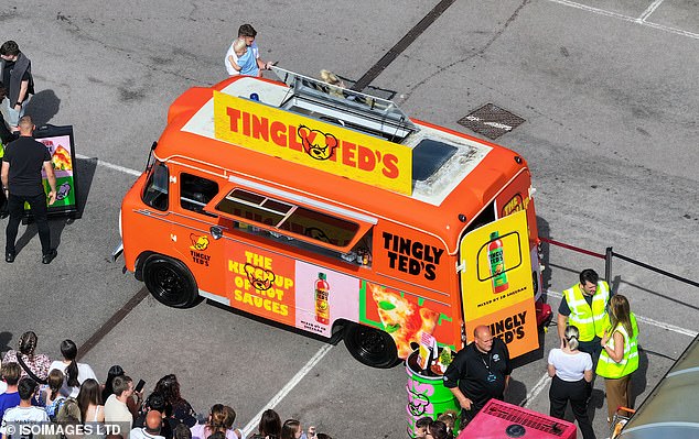 Ed said: 'It was super exciting popping into Sainsbury's and surprising some shoppers'