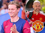 Man United 'revive interest in Frenkie de Jong as Barcelona reject £42.7m bid' after failed summer-long pursuit to land Dutch star - but 'cash-strapped Catalans ARE willing to sell'