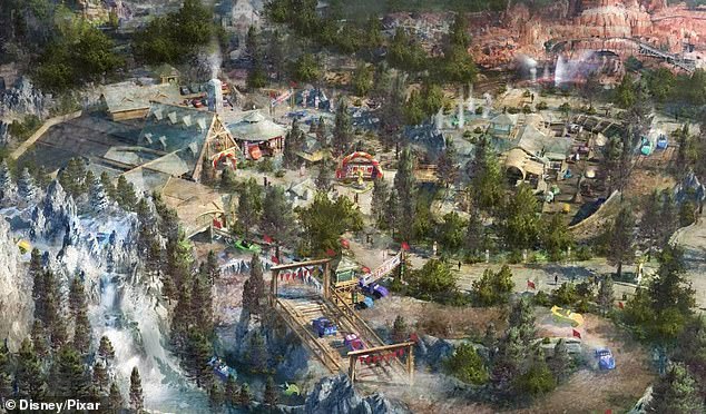 The new Cars land will contain two dazzling attractions. One will will 'invite you on a thrilling rally race through the mountains,' as per WDWMagic.com