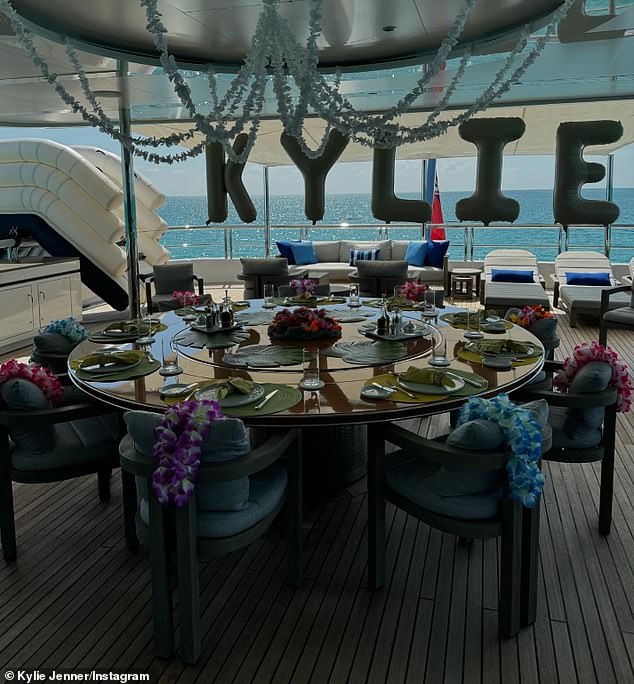 Tropical vibes: Kylie spent her big day with loved ones in the Bahamas, calling it the 'best birthday ever'