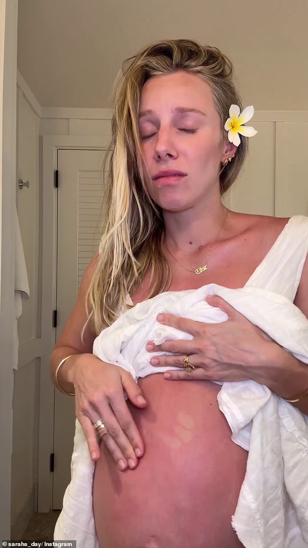 The Australian influencer, 31, posted footage to Instagram in which she claimed she got unexpectedly sunburned on the first day of her luxury Hawaiian holiday