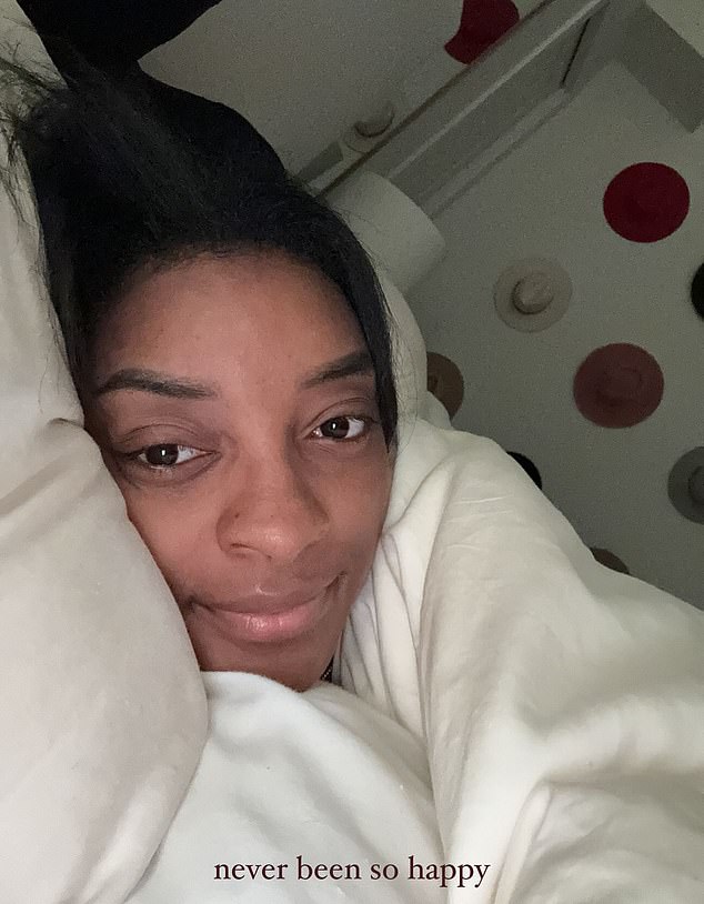 Biles insists she has 'never been so happy' as settles back into her normal life on home soil