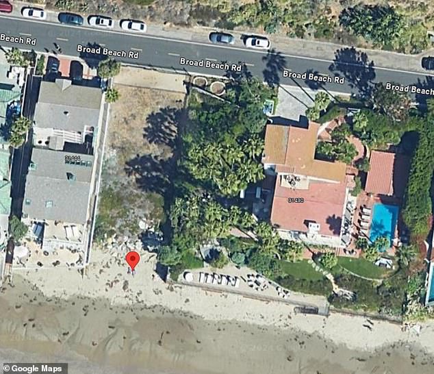 Kohberg bought his beachfront house at 31444 (left) for $14.2 million in 2021, moving in next door to Attanasio who bought his at 31430 (right) for $23 million in 2007