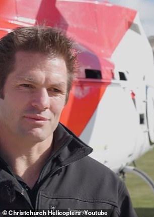 Rugby legend Richie McCaw  is one of the pilots at Christchurch Helicopters, where Blake Wilson trained