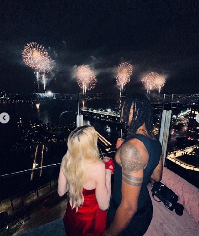 Their July 4 celebrations took place recently at at Le Bain at The Standard in the Big Apple and snippets from the night showed them larking about on the balcony