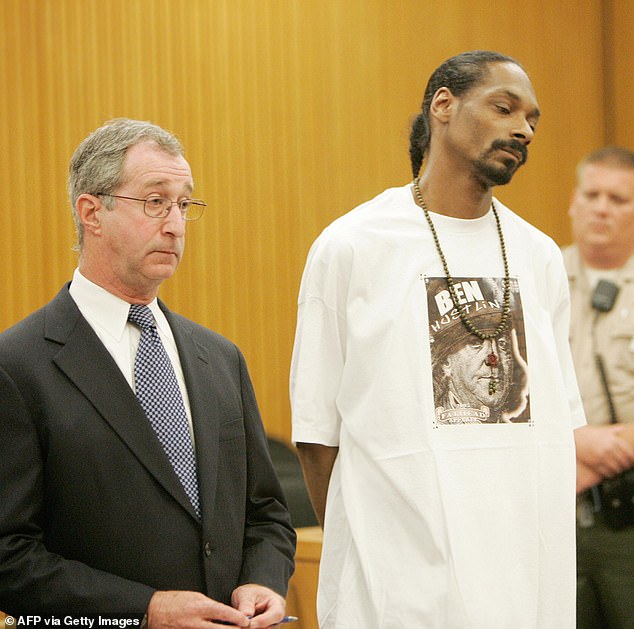 Rapper Snoop Dogg in a Pasadena Superior Court in 2007 on gun and drug charges