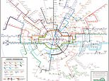 Iconic London Underground map is redesigned by university lecturer who says official version is 'garbage' and his is better 'in every way'