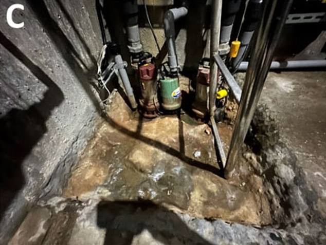 Revealed above is the pool of water in the basement near the pool filtration and chlorination equipment where the N. fowleri was detected