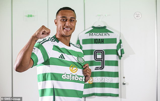 Adam Idah is clearly delighted to be back at Celtic Park after his move from Norwich