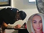 Blonde woman at the centre of Latrell Mitchell's white powder photo posts an APPALLING threat to the person who 'leaked her photo'