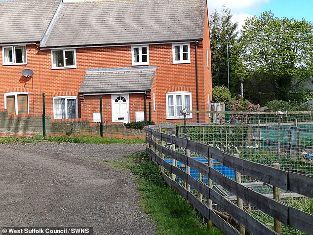 Kathy Steward from Bury St Edmunds, Suffolk was stunned to discover a fence was erected around her home even though she had not been consulted