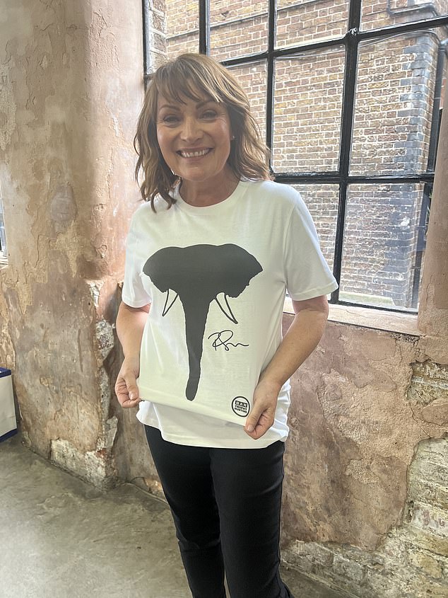 Lorraine has also hopped on the hype and proudly brandishd her campaign T-shirt