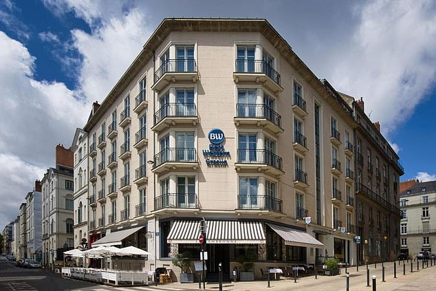 Best Western Hotel Graslin has rooms, below, from £63 per person - ideal to explore France's sixth largest city which includes 100 parks and labyrinthine streets