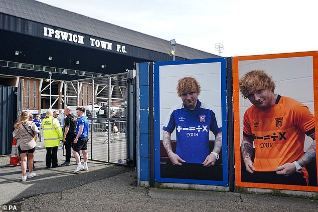 We visited Portman Road to discover frenzied activity so everything can be ready for Saturday