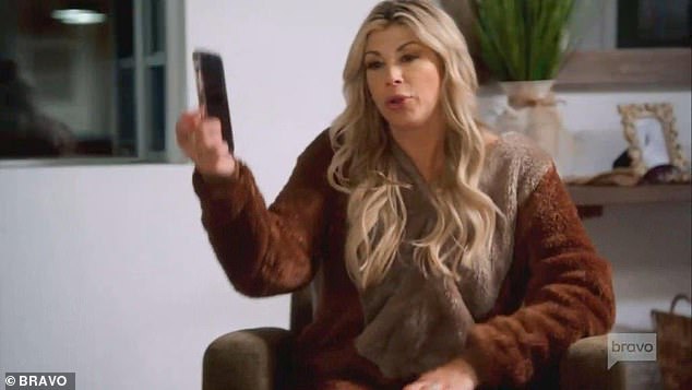 Alexis Bellino revealed that her new boyfriend John Janssen had 'horrific' videos of his ex Shannon Beador taken the night of her DUI arrest on Thursday's episode of The Real Housewives Of Orange County on Bravo