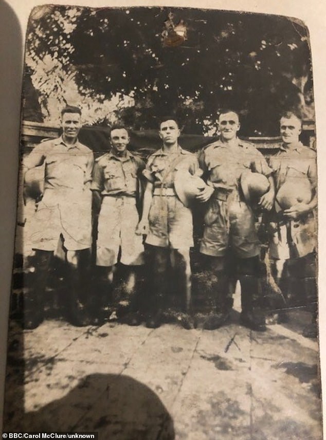 The Line of Duty star, 41, retraced her relative's past on the genealogy show where she learned the heartbreaking fate of her great-grandfather, (second right) who was a Japanese prisoner of war in Taiwan , during World War II