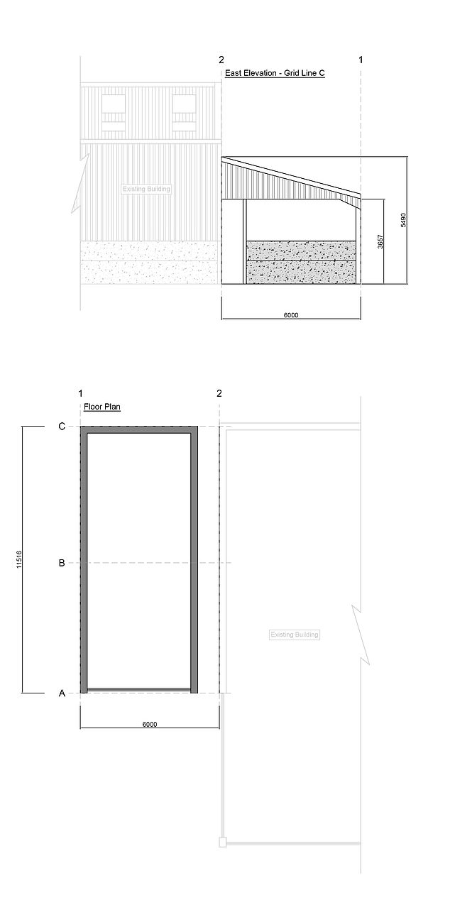 New planning documents show the approval for the development of a bull pen (above) on the sprawling property, to ensure the 'welfare of the main herd.'